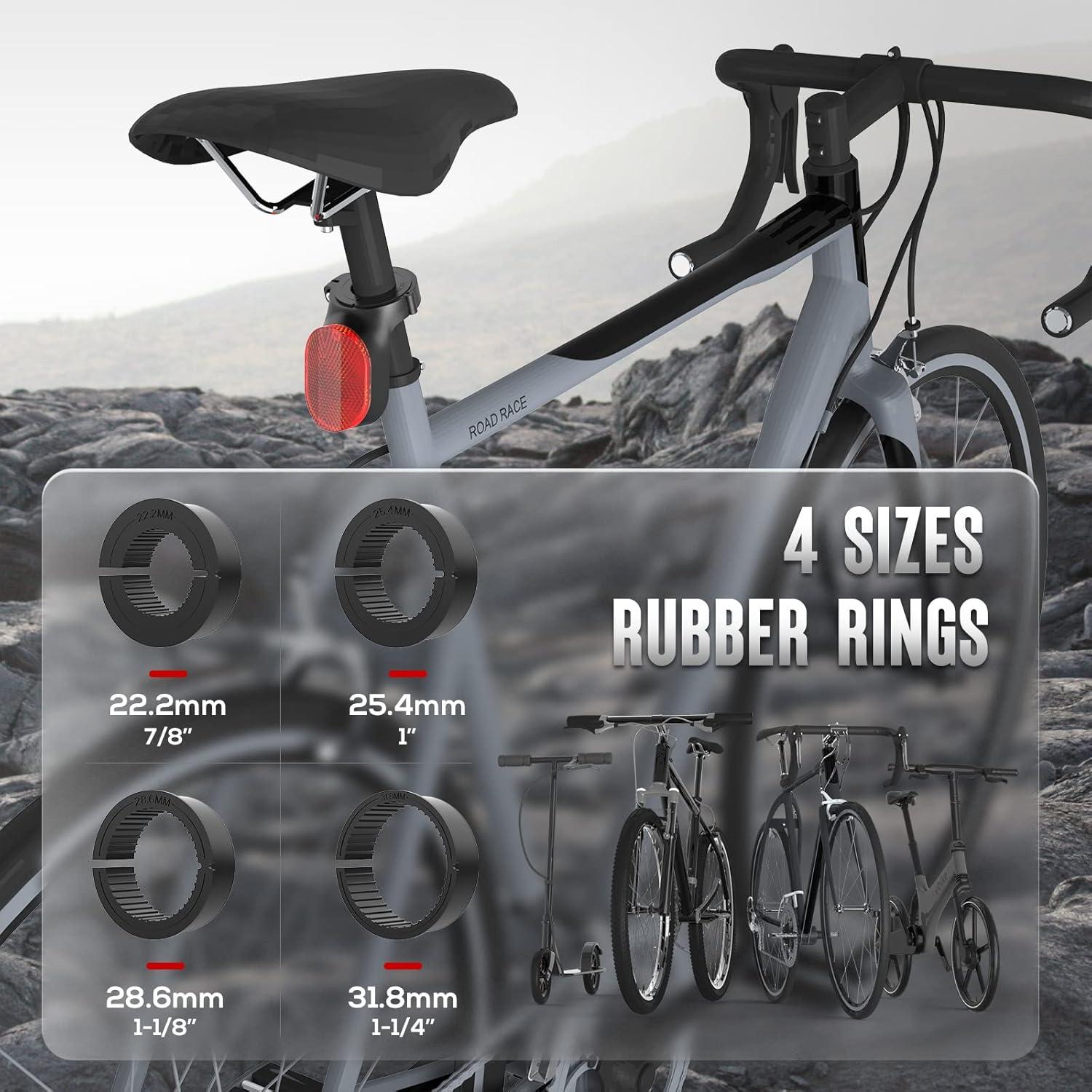 image:imageAirtag Bike Mount Hidden Bicycle Seatpost Mount Compatible with Apple Airtags amp Garmin Varia AntiTheft Air tag GPS Tracker Bike Reflector Holder for Mountain Bikes Electric Bicycle and ScooterBlack2pack