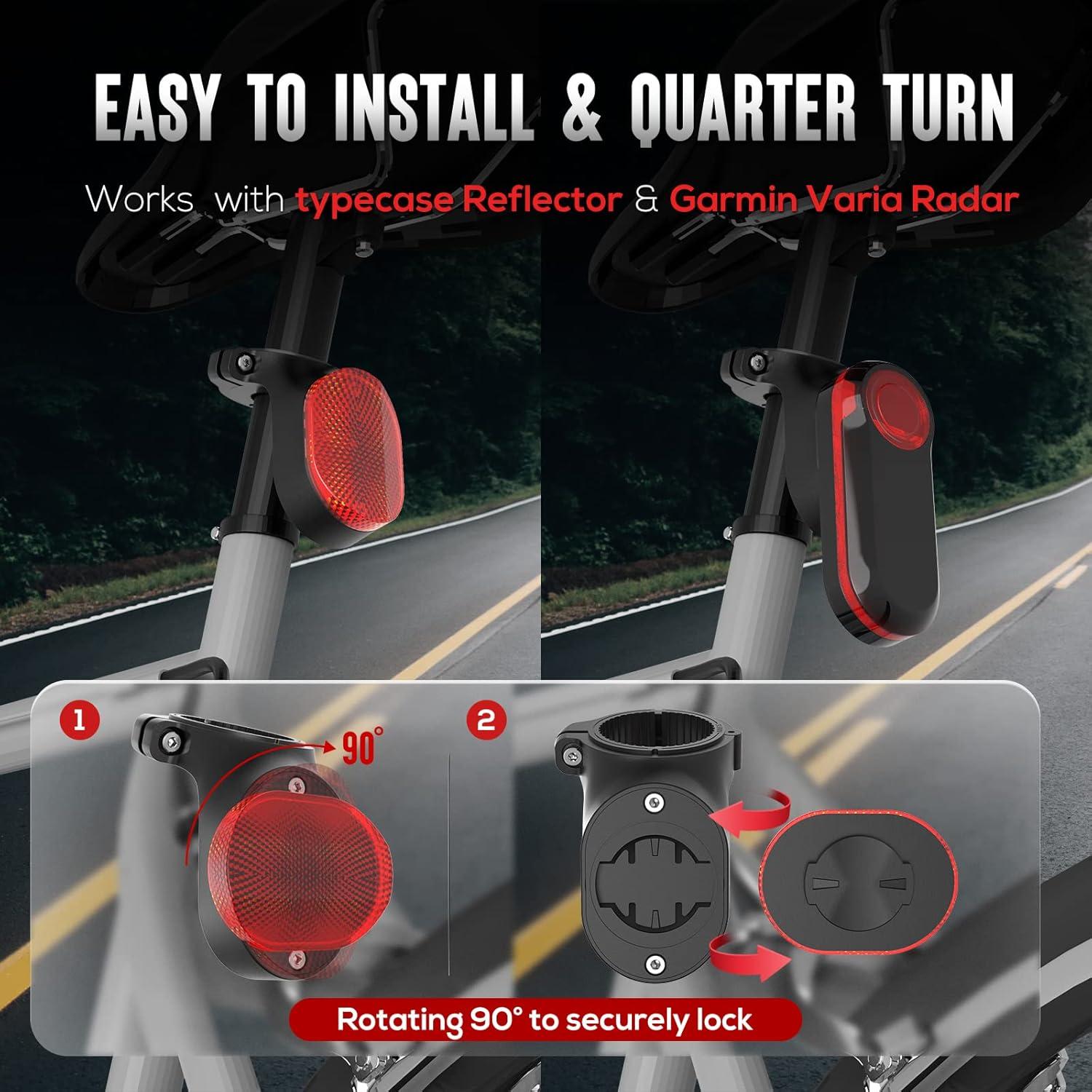 image:imageAirtag Bike Mount Hidden Bicycle Seatpost Mount Compatible with Apple Airtags amp Garmin Varia AntiTheft Air tag GPS Tracker Bike Reflector Holder for Mountain Bikes Electric Bicycle and ScooterBlack2pack