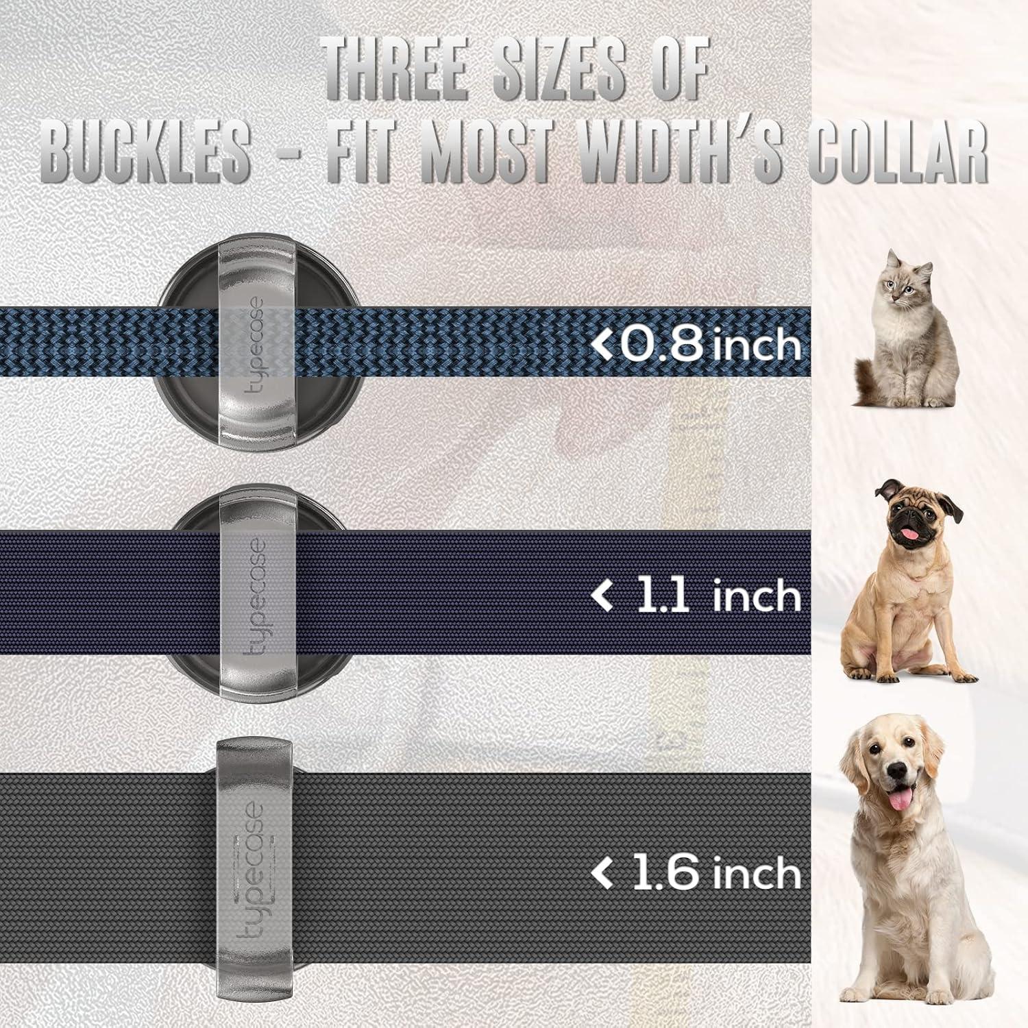 image:imageWaterproof Airtag Dog Collar Holder  2pack UltraDurable Plastic Pet Collar Case for Apple Airtags AntiLost Air Tag Case for Dogs Cats Collar3 Sizes of Buckles to Fits Most CollarsBlackBlackTransparent BlackWhite