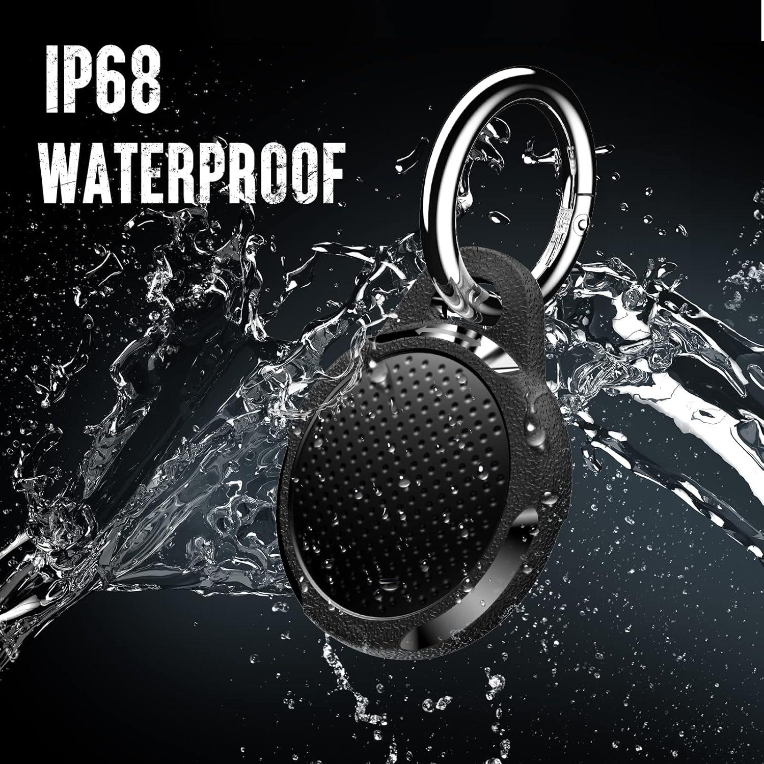 image:imageWaterproof Case for Airtag 2 Pack Air tag Keychain Holder Compatible with Apple AirTags Durable AntiScratches Protective Case with KeyringStrap for Luggage Backpack Dog Collar BlackCarbon Black2 Pack