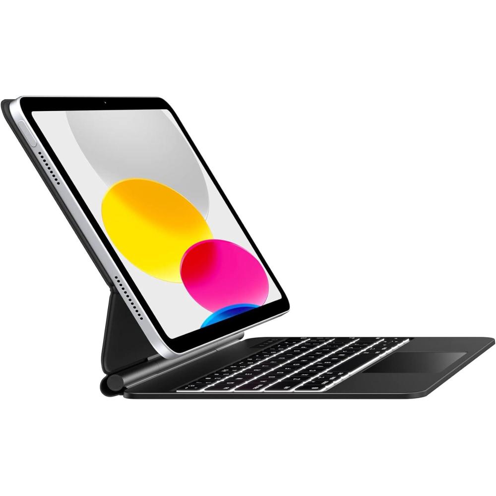 image:imagetypecase Edge Slim Magnetic Backlit Keyboard Case for iPad 10th Generation 109inch 2022  Wireless Cover with Keypad amp MultiTouch Trackpad Compatible with Apple iPad 10 Gen 109Black