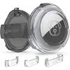 image:imagefor Air tag Dog Collar Holder  2packTransparent BlackWhite