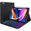 image:imageiPad Air 5th Generation Case with Keyboard 2022  iPad Pro 11 Inch Case with Keyboard 2021  Smart Detachable Keyboard Cover  7 Colors Backlight  Pencil Holder  Thin for iPad Air 4  Black