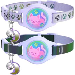 Cat Collar with Airtag Holder
