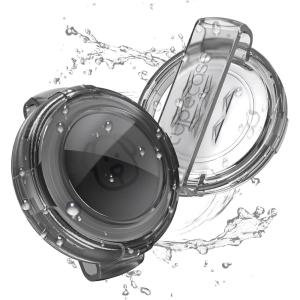 Waterproof Airtag Dog Collar Holder – (2pack) Ultra-Durable Plastic Pet Collar Case for Apple Airtags, Anti-Lost Air Tag Case for Dogs Cats Collar,3 Sizes of Buckles to Fits Most Collars-Black/Black(Transparent Black/White)