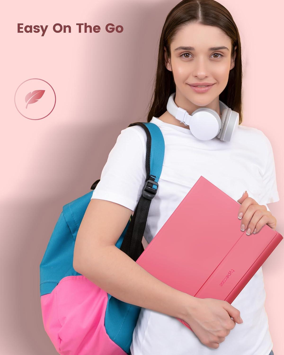 image:imagetypecase Folio Keyboard Case for iPad 10th Gen 109 inch 2022 and iPad 11th A16 2025 Magnetic Wireless Detachable Keyboard 7Color Backlight Thin amp Light Pencil Holder  Matcha GreenPink