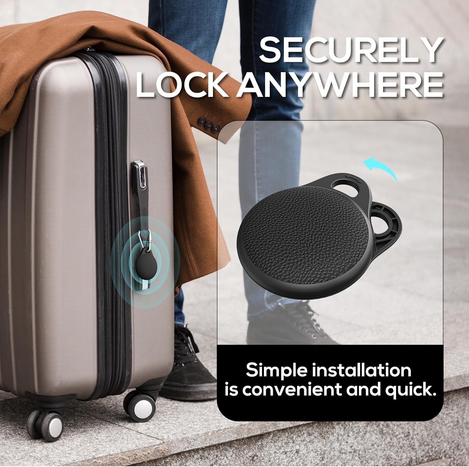 image:imageAirTag Holder for Apple AirTag 2nd amp 1st Gen 4 Pack Airtag Keychain Case Airtag Holder AntiLost Waterproof amp Shockproofamp AntiScratch TPU Air Tag Case for Kids Pets Keys Luggage BackpacksBlackNavy BlueWine RedWhite